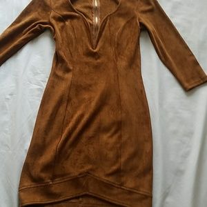Suede dress